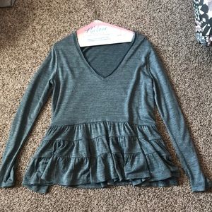 long sleeve anthropologie shirt